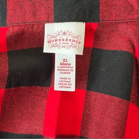 š Wondershop MenāsāHoliday Buffalo Check 2 pc PJ Set sizeāXL - Picture 3 of 7